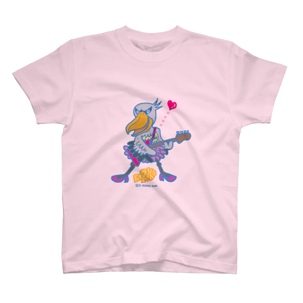 アサミカヨコのアニマルライブ♪ビロコONギター Regular Fit T-Shirt