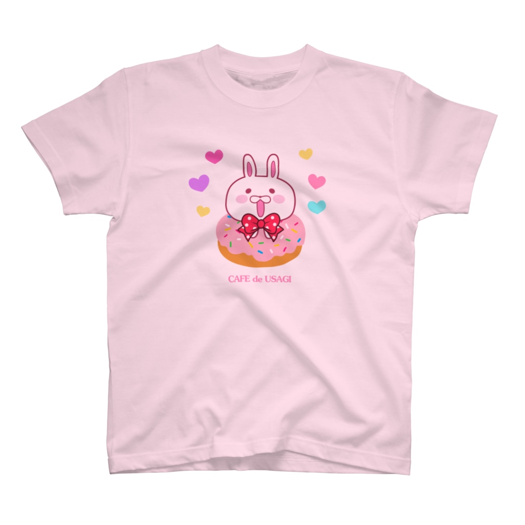 STRANGE♥CUTEのCAFE de USAGI♥donut Regular Fit T-Shirt