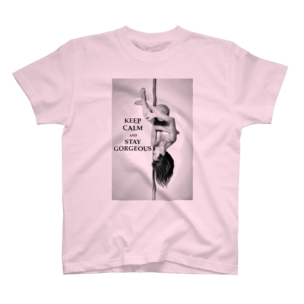 yocchi💎【日本人初】ヌードヨガアーティストのKEEP CALM Tシャツ(ポールダンス) Regular Fit T-Shirt