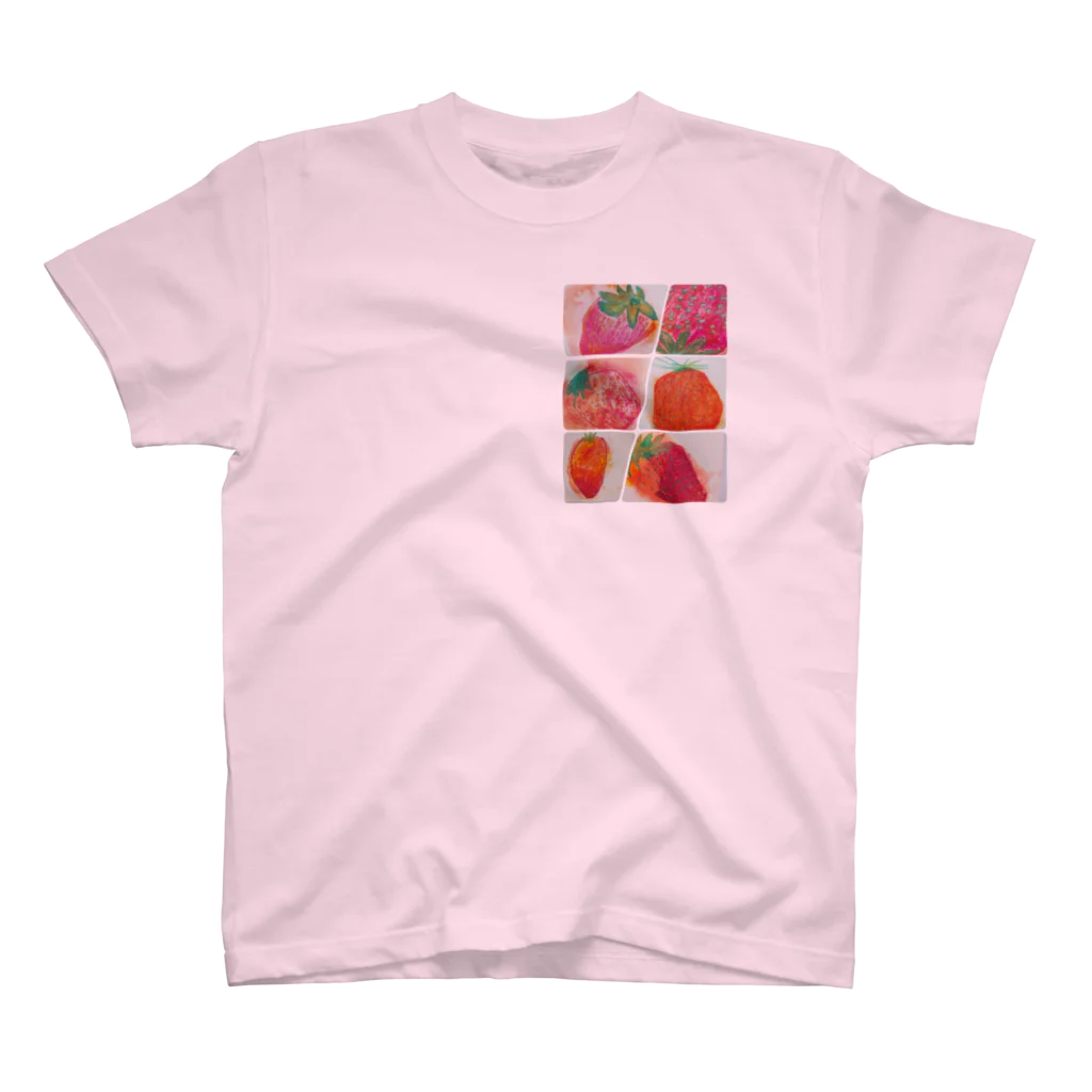 SAKURAKAIのじゅわっと苺ちゃん Regular Fit T-Shirt