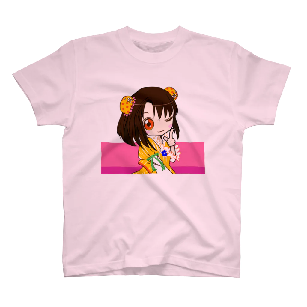 なないろlatte*の向日葵色の乙女🌻*pink スタンダードTシャツ