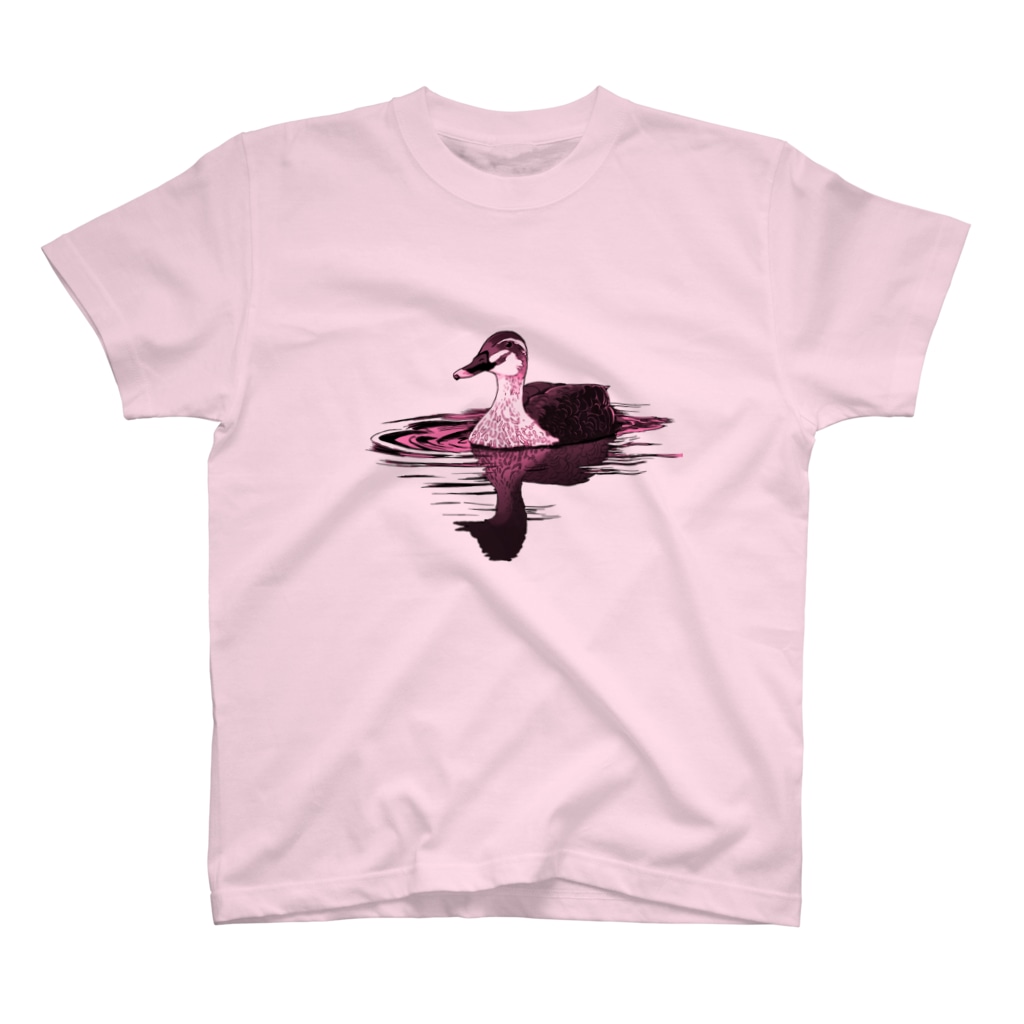 アキヅキのカルガモ（ピンク） Regular Fit T-Shirt