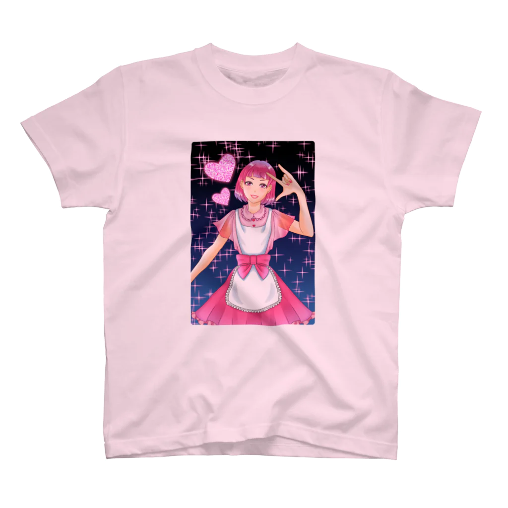 サブカルビジネスセンターのMIMI：キラッ！(ピンク) スタンダードTシャツ