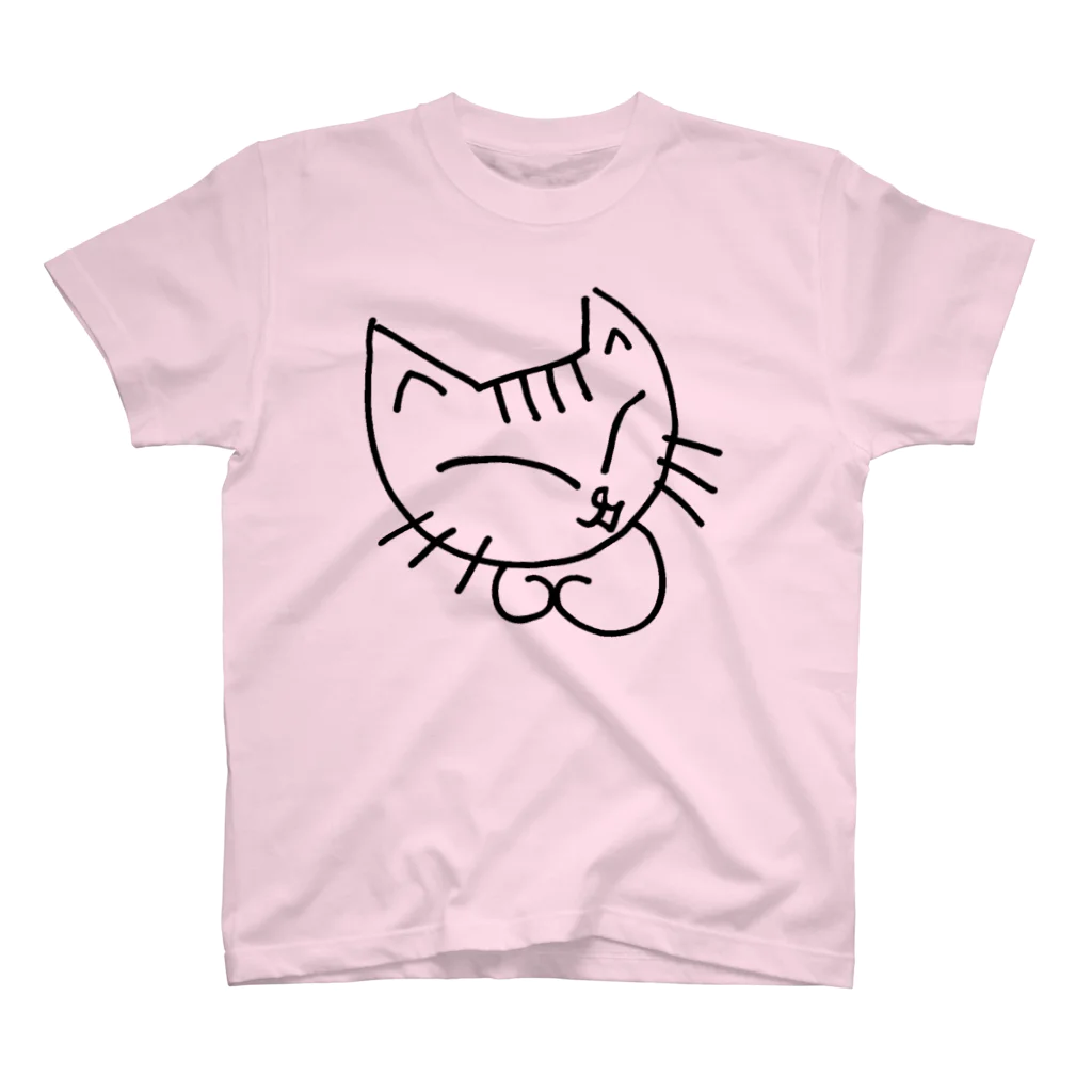 Satosee!Link（サトシドットリンク）のしろねこのミケコ。 スタンダードTシャツ