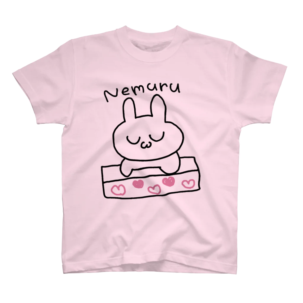 ゆるいぐっずを生み出す母のねむるうさぎ スタンダードTシャツ