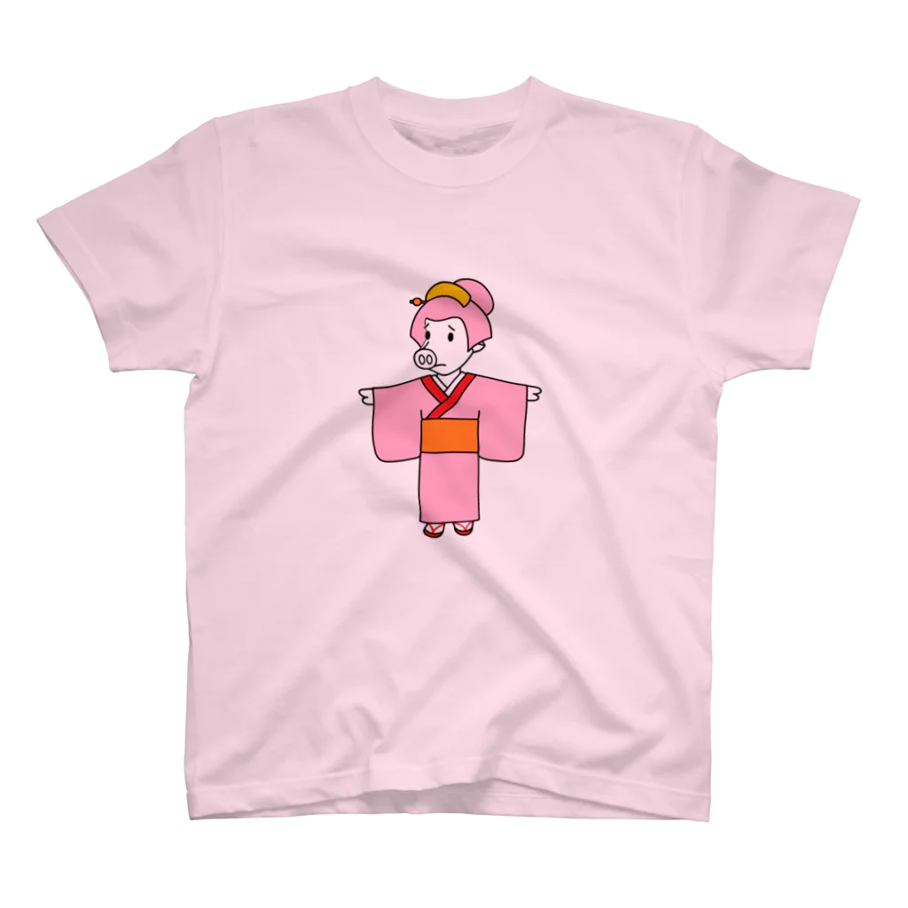 豚人イラストのパンダ武島の江戸っ子ちゃんだねっ！お豚（とん）さんっ！ Regular Fit T-Shirt