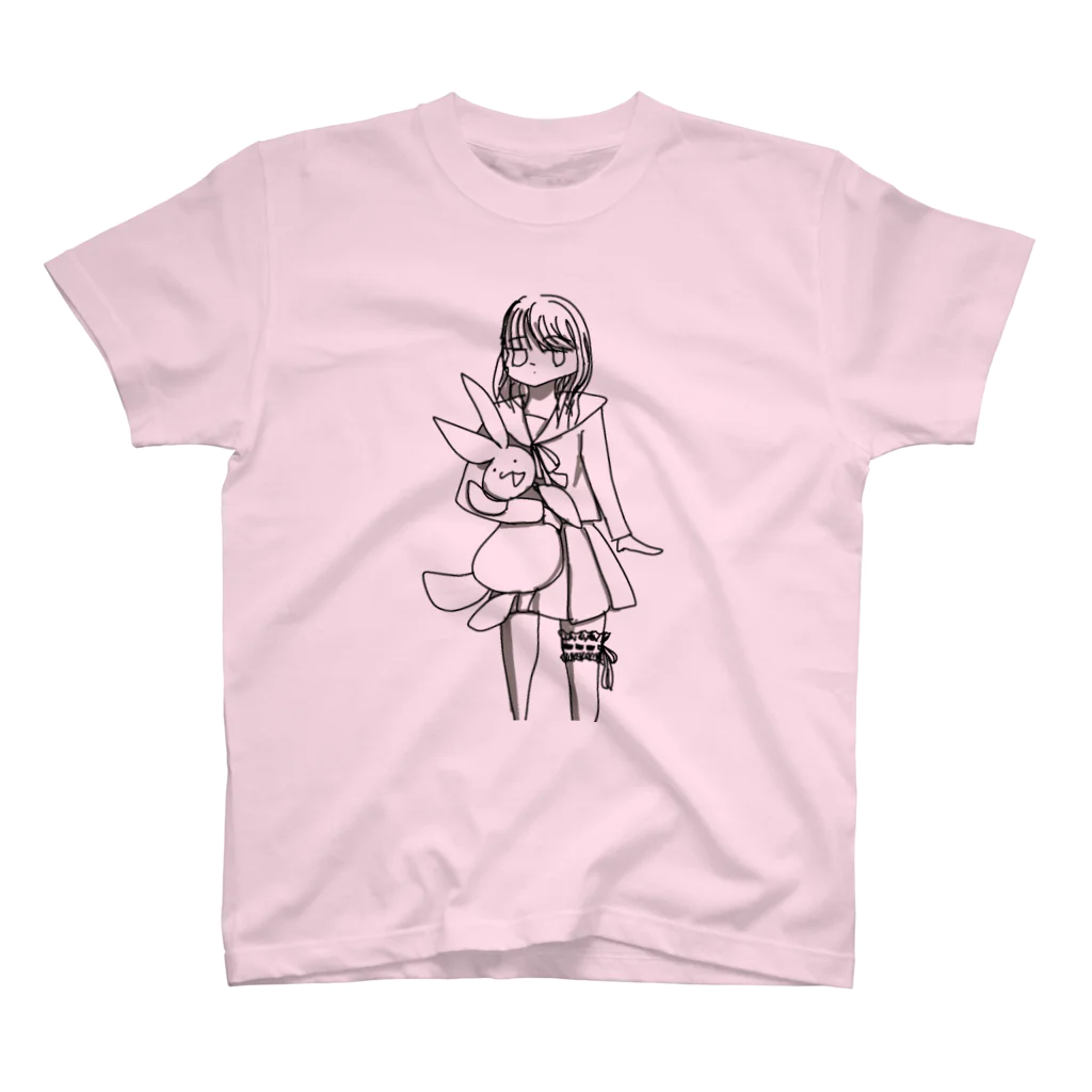 🐈ねこうさぎ🐇のぬいぐるみガールのTシャツ Regular Fit T-Shirt