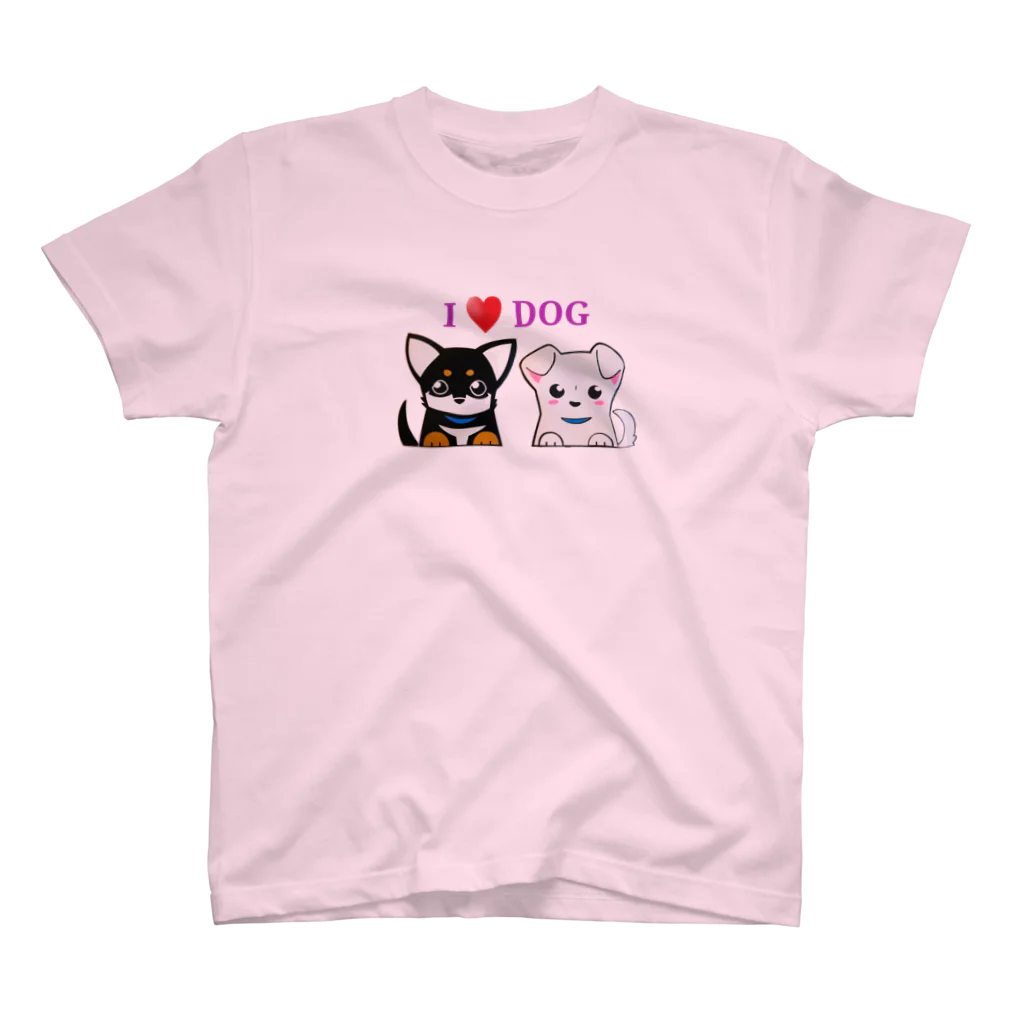 ボンちゃんの家のI♥DOG 吹雪＆小次郎 Regular Fit T-Shirt