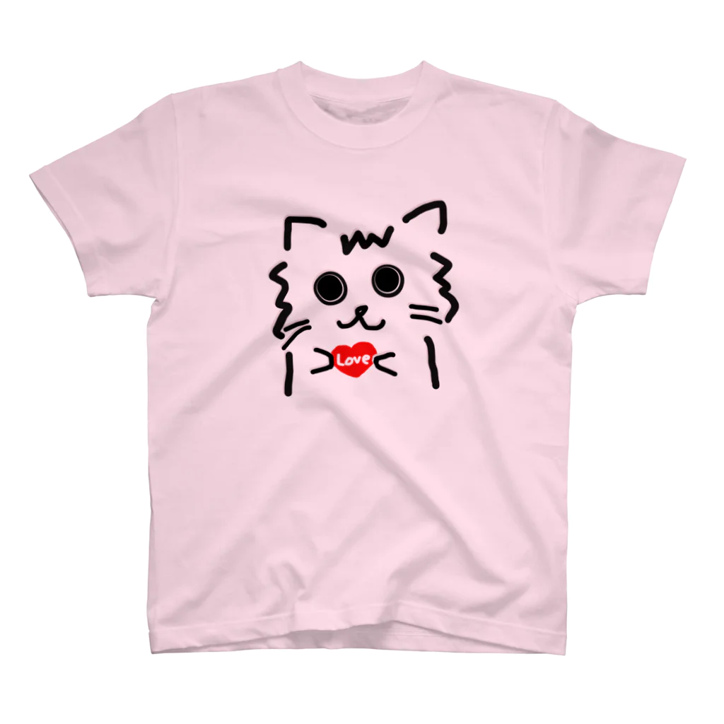 兎猫庵のハート猫 スタンダードTシャツ