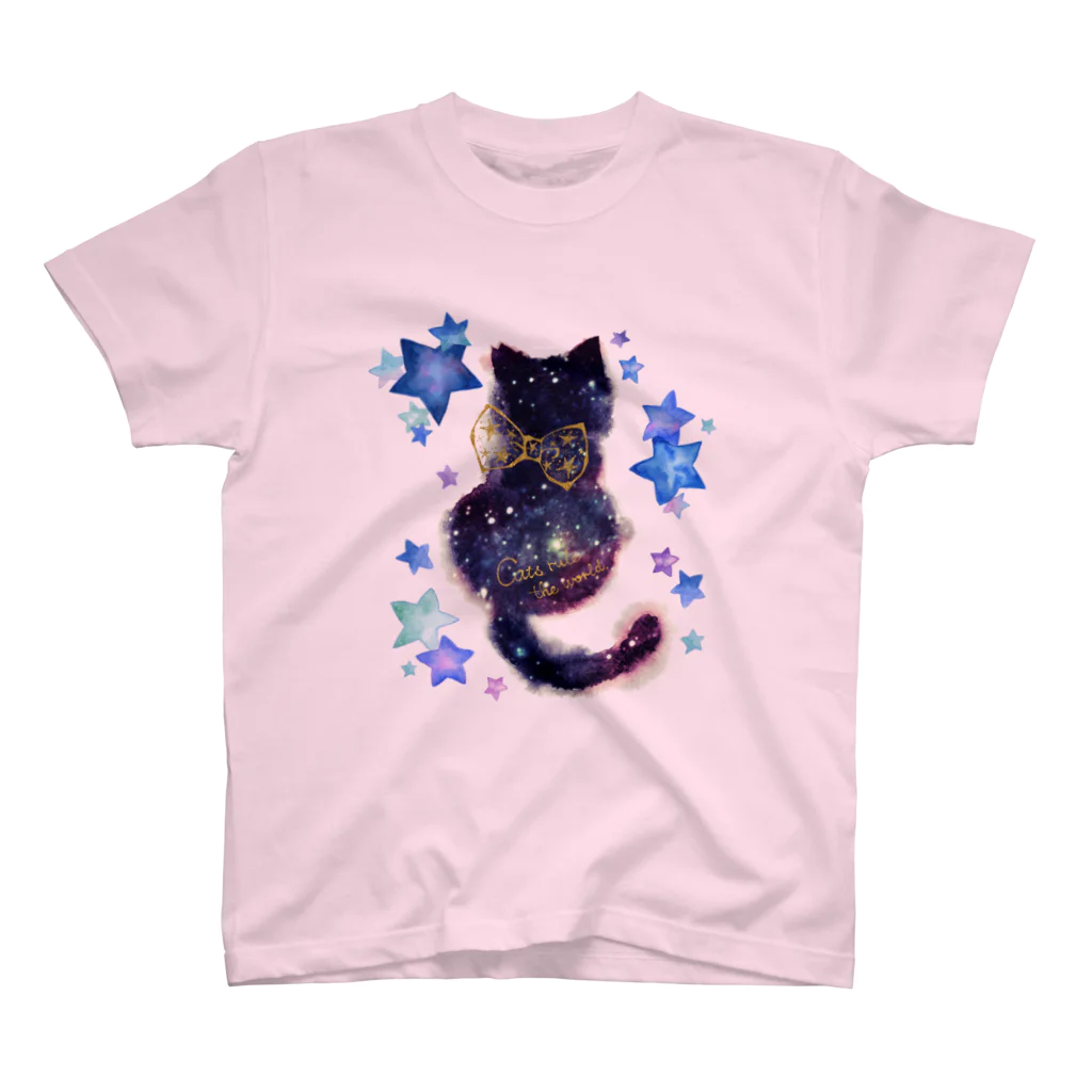 ぐるぐる洋品店の猫の銀河（Cats rule the world） スタンダードTシャツ