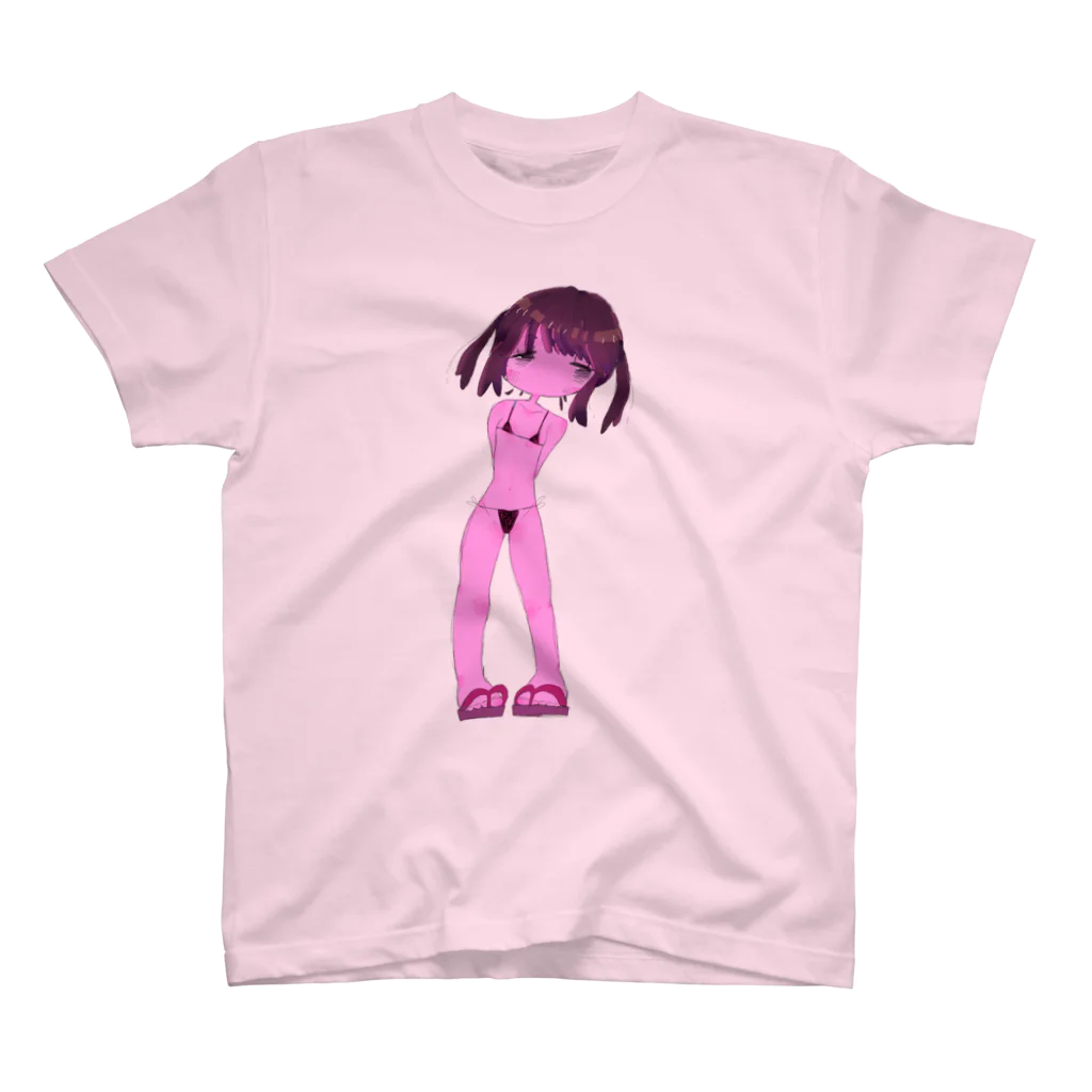 amanozyakushaのビキニの女の子 スタンダードTシャツ