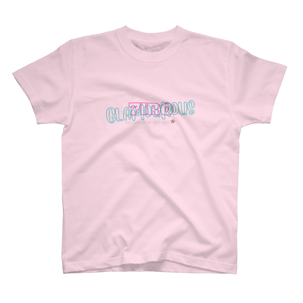 7IRO GLAMOUROUSの7IRO GLAMOUROUS＜白、淡色系＞ロゴTシャツ Regular Fit T-Shirt