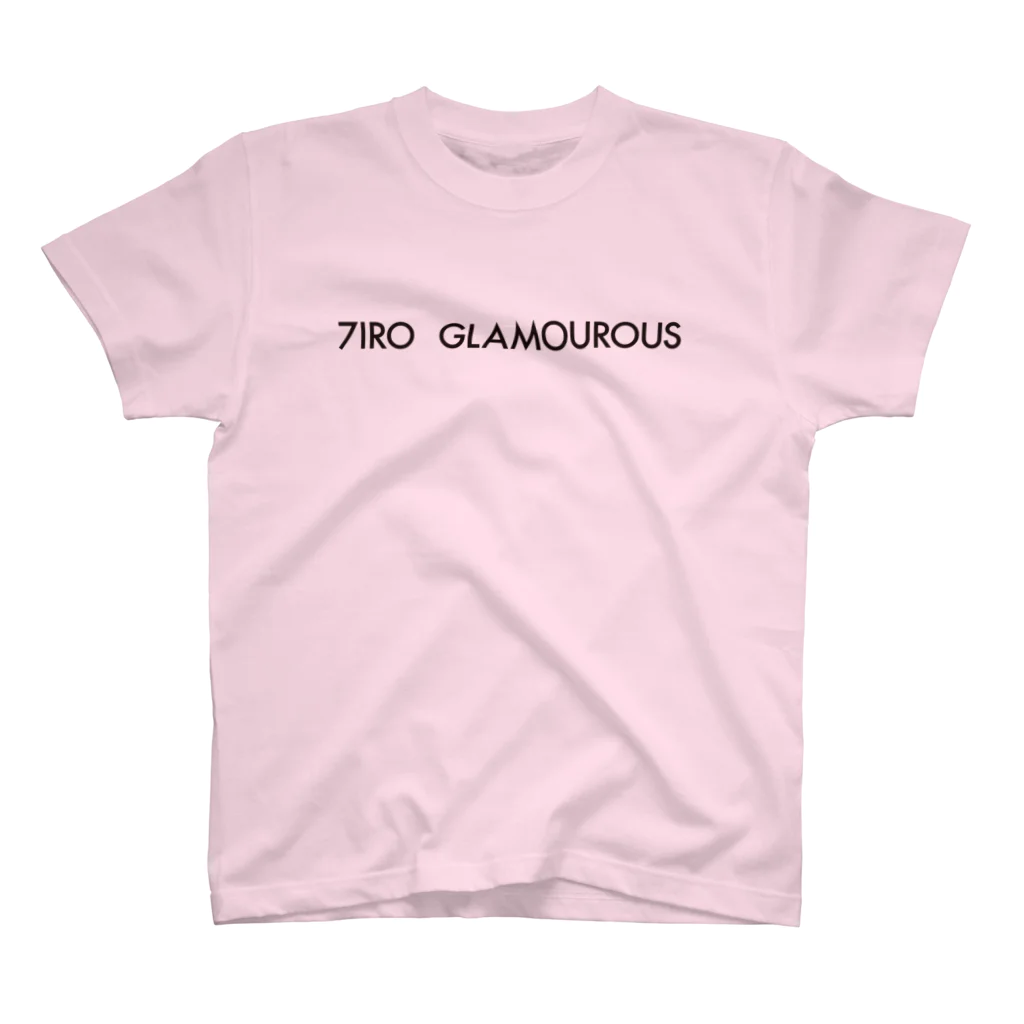 7IRO GLAMOUROUSの※ノエルあり黒文字 7IRO GLAMOUROUSシンプルロゴ  スタンダードTシャツ