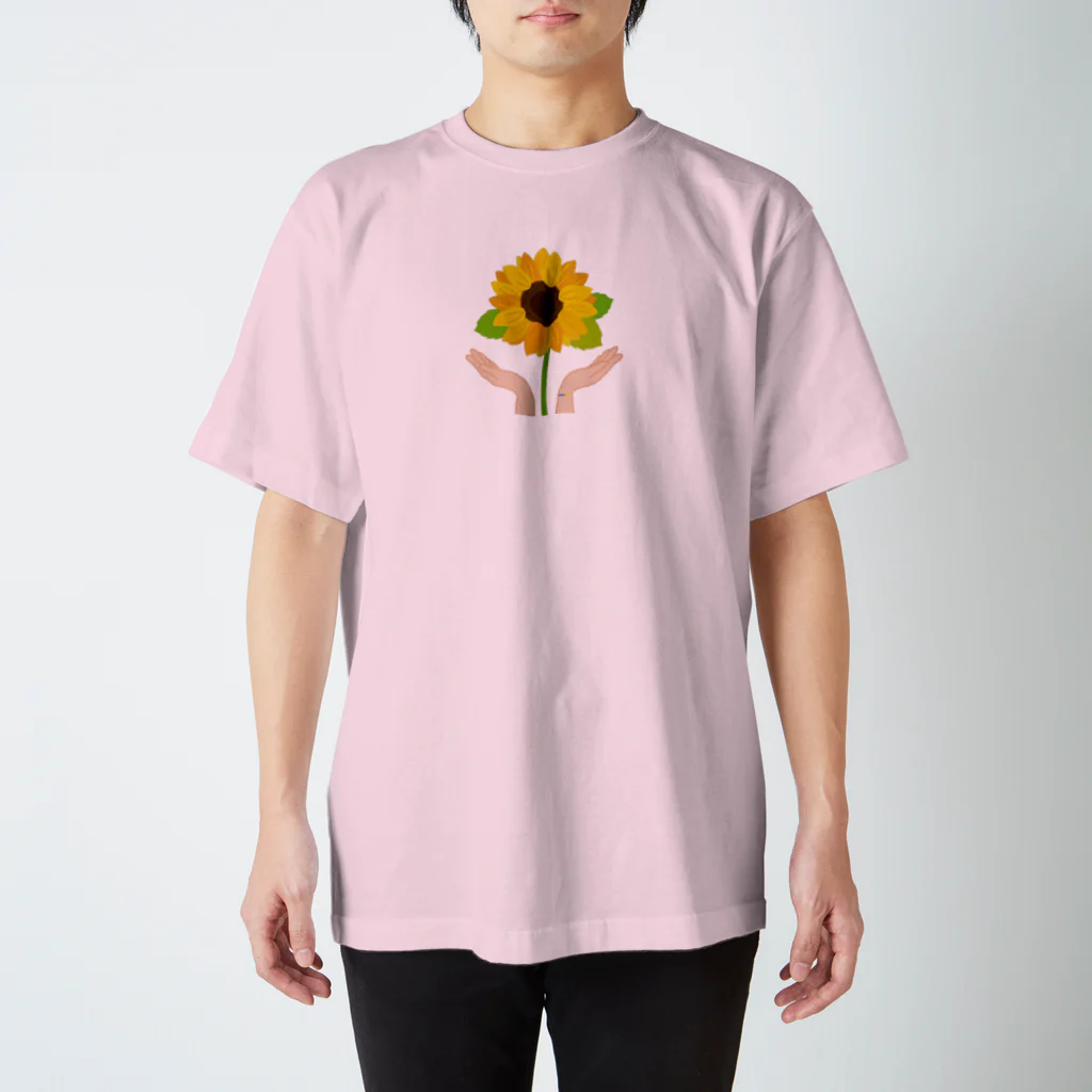 Iga-Himawariの南部自治協 前面　ひまわりの手 Regular Fit T-Shirt