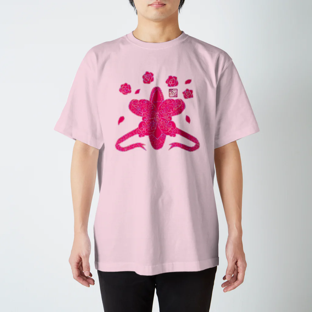 ❀花狐庵❀-HanaKoAn-の「花籠」Series * LittleBallet スタンダードTシャツ