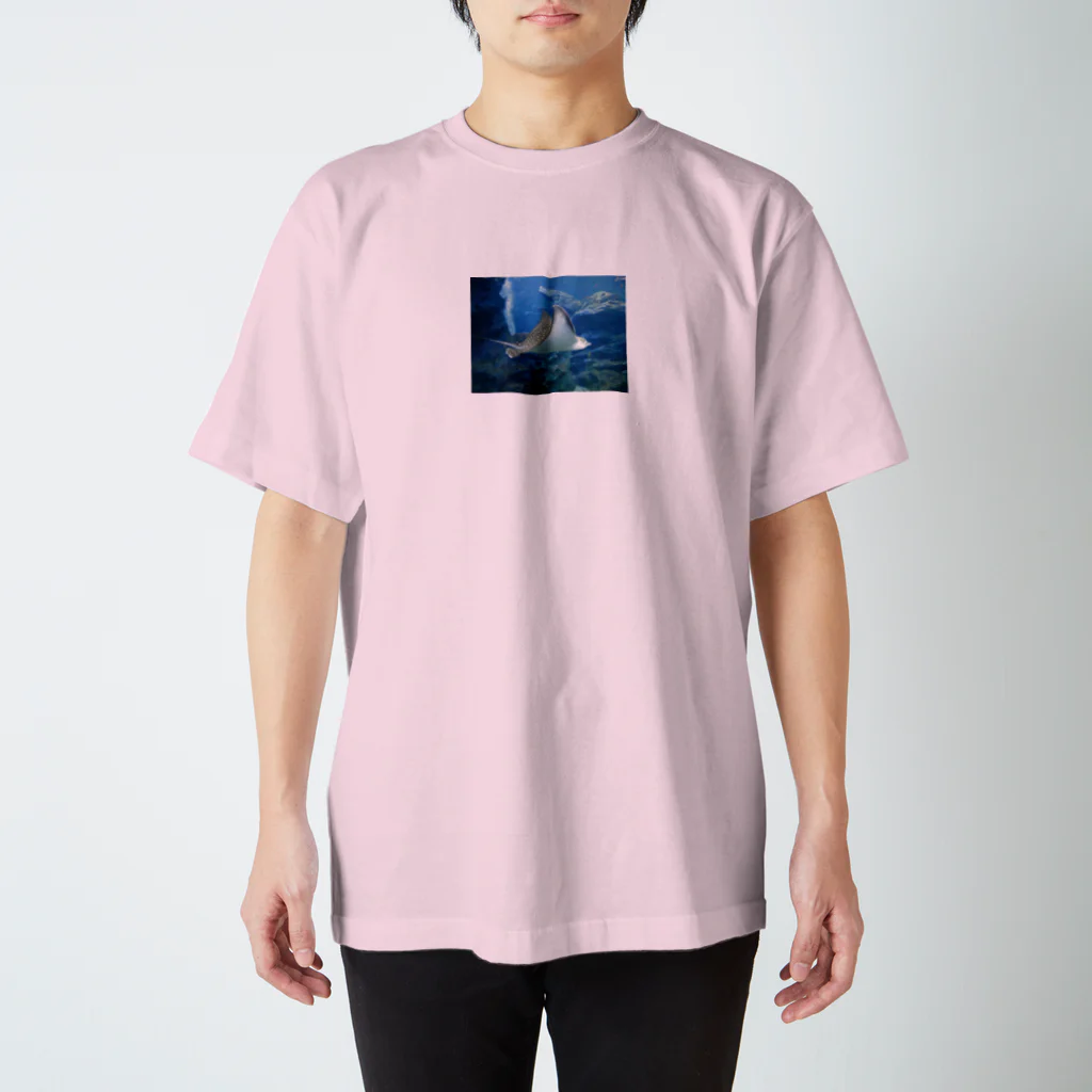 デザイナーショップfreedoor withトーマの自由に海中を飛ぶ魚＝マンタ Regular Fit T-Shirt