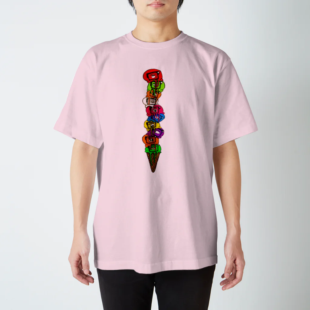 URANOGAKIのEyes cream Tower No.1 スタンダードTシャツ