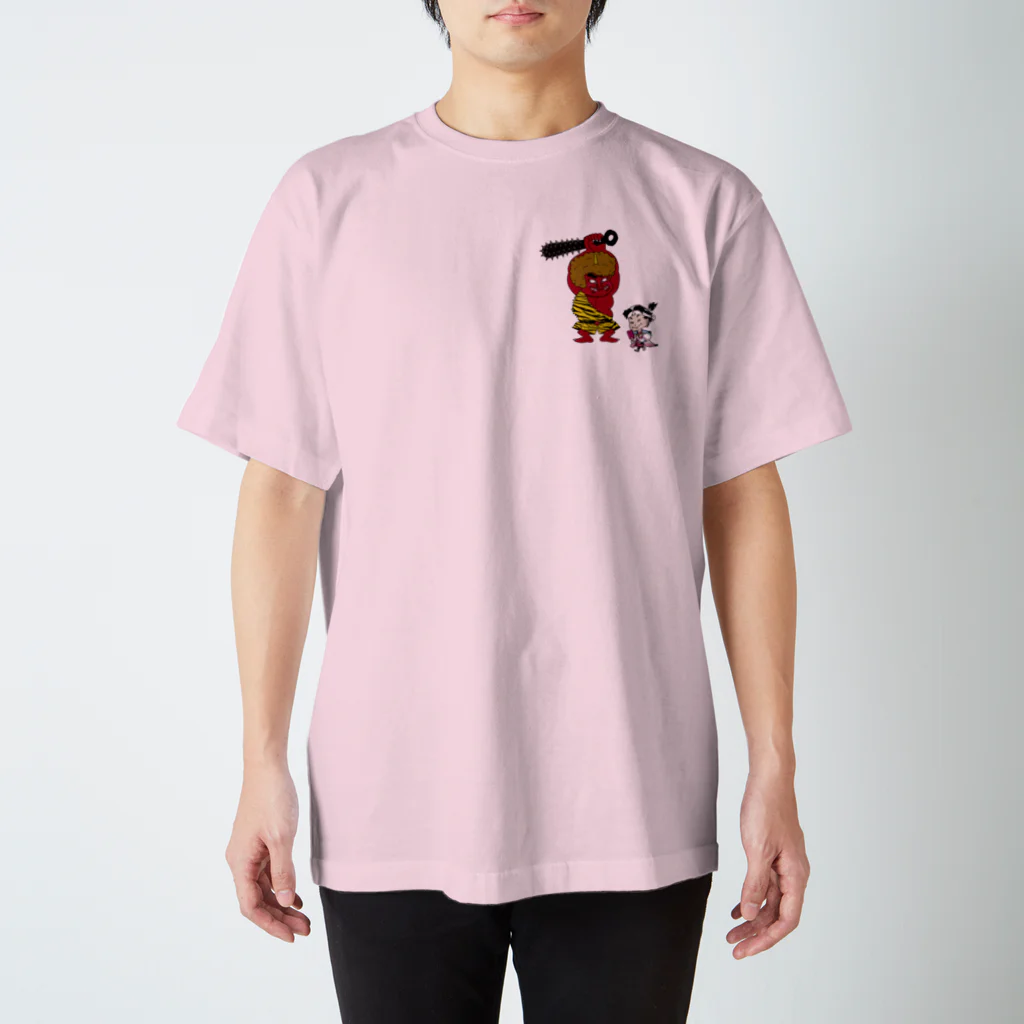 punksの歩きスマホ桃太郎と仲良し鬼 Regular Fit T-Shirt