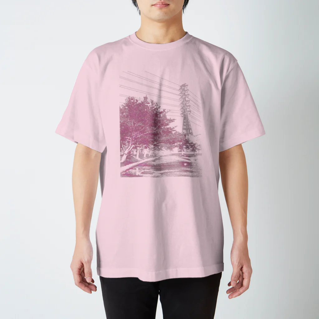 Electrical Babel @ SUZURIのEB-TS002-P " rose cerise" Regular Fit T-Shirt