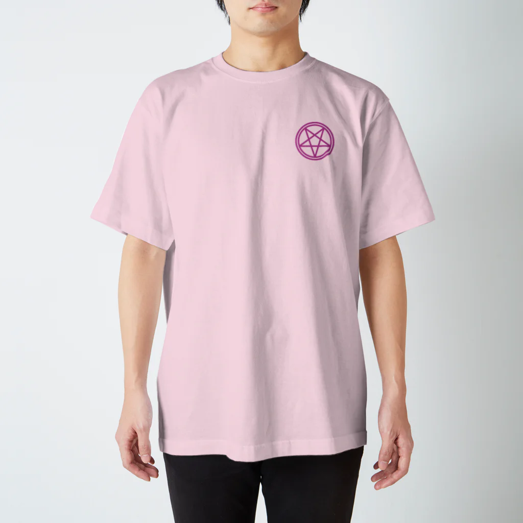 Black Seed デザインのペンタグラム（ピンク） スタンダードTシャツ