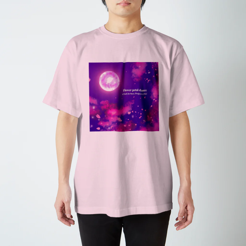 🌕朧月夜と紅茶時間☕️🫖のFlower petal dance スタンダードTシャツ