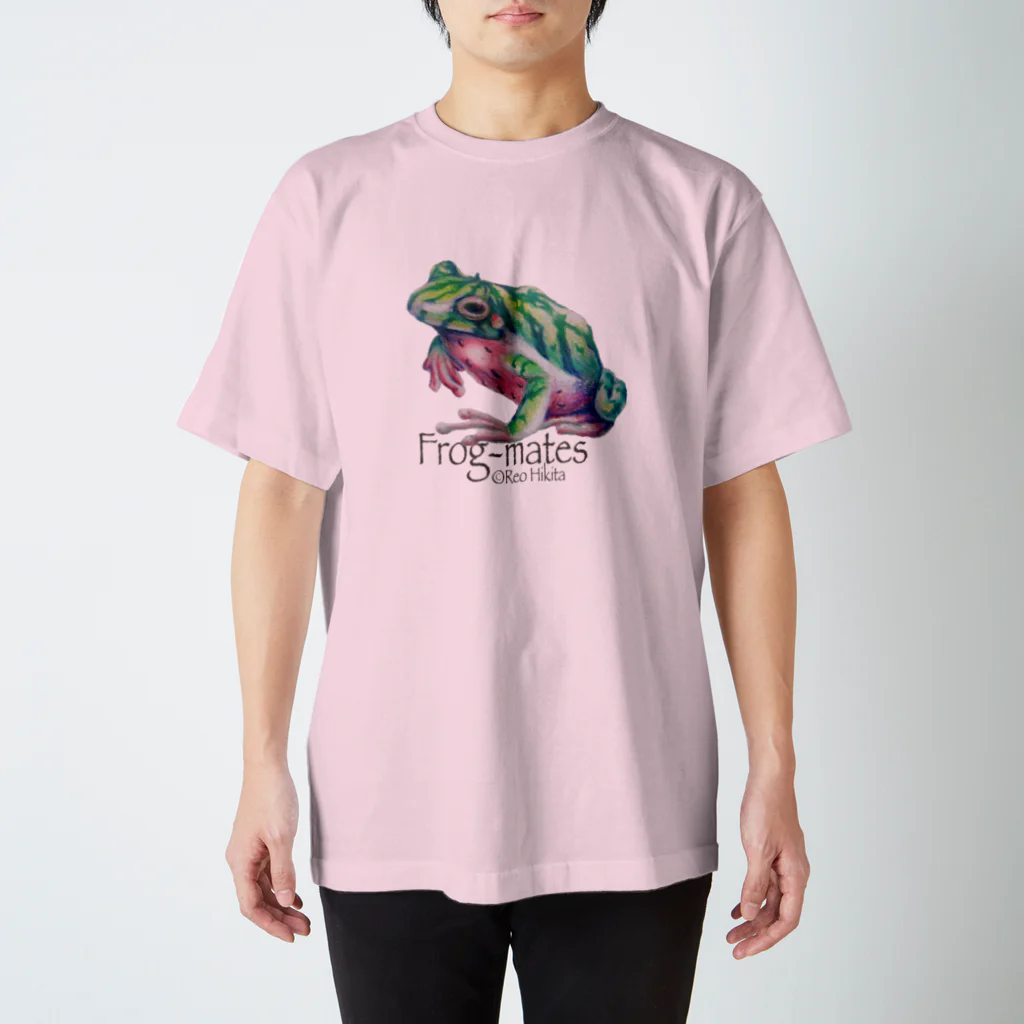 引田玲雄 / Reo Hikitaのカエルメイト(Frog-mates)より「スイカエル」 スタンダードTシャツ