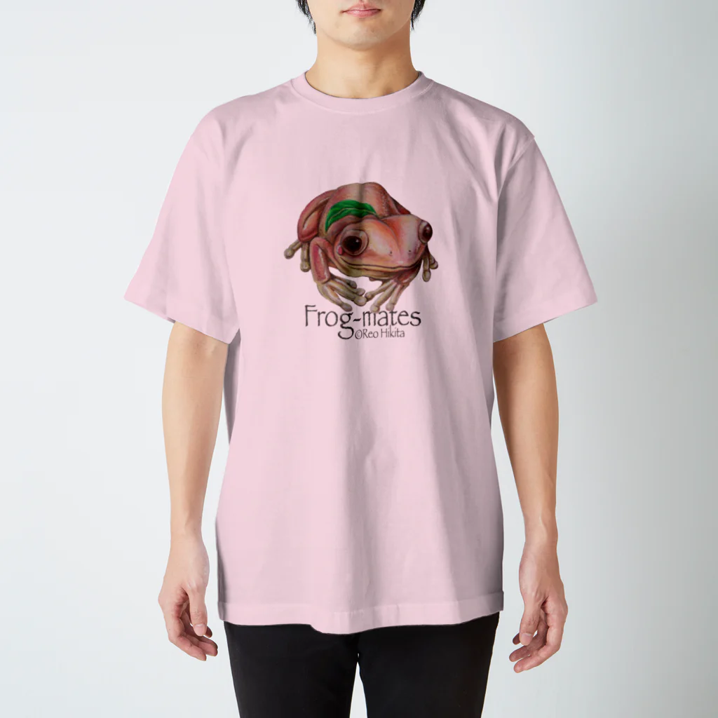 引田玲雄 / Reo Hikitaのカエルメイト(Frog-mates)より「モモガエル」 スタンダードTシャツ