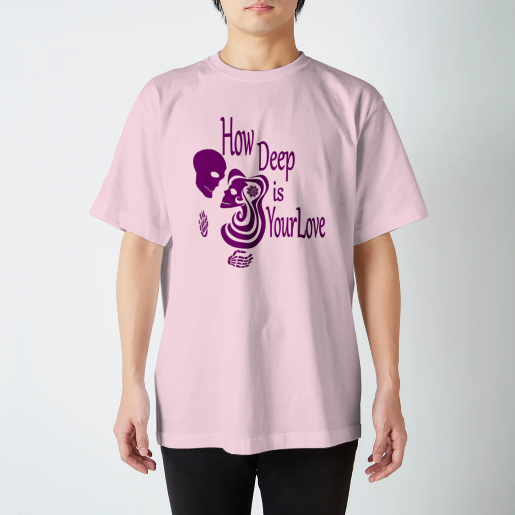 『NG （Niche・Gate）』ニッチゲート-- IN SUZURIのHow Deep Is Your Love(紫)  スタンダードTシャツ