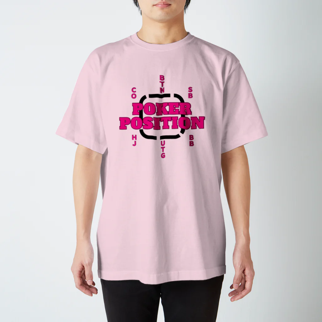 shinto_poker shopのポーカーポジションTシャツ スタンダードTシャツ