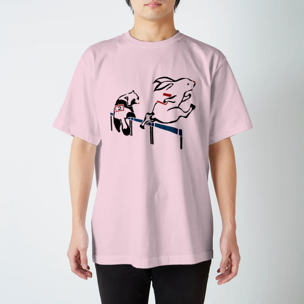 動物たちの日常のハードル　Hurdle スタンダードTシャツ