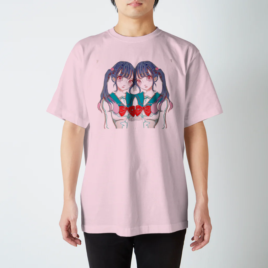 tmgの双子グリッチジョシ2 スタンダードTシャツ