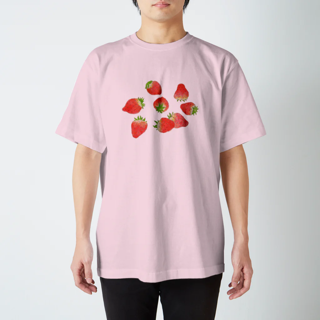 .michiko.のいちご ぱくぱく スタンダードTシャツ