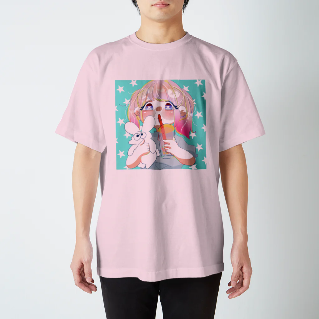 warawarararaのはやりにのる女 スタンダードTシャツ