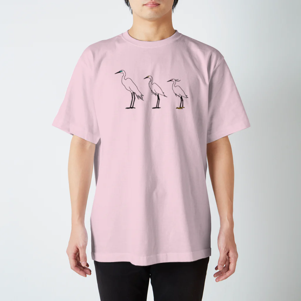 KlaboのWe are Egret not Heron! スタンダードTシャツ