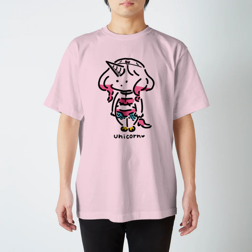 COWWたちつてと店のユニコーン男【３点シリーズ】 スタンダードTシャツ