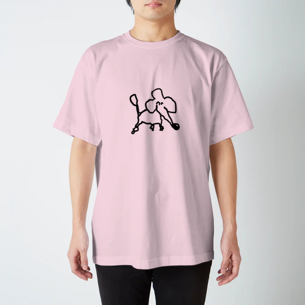 かわいいさんの左手で描かれたプードル Regular Fit T-Shirt