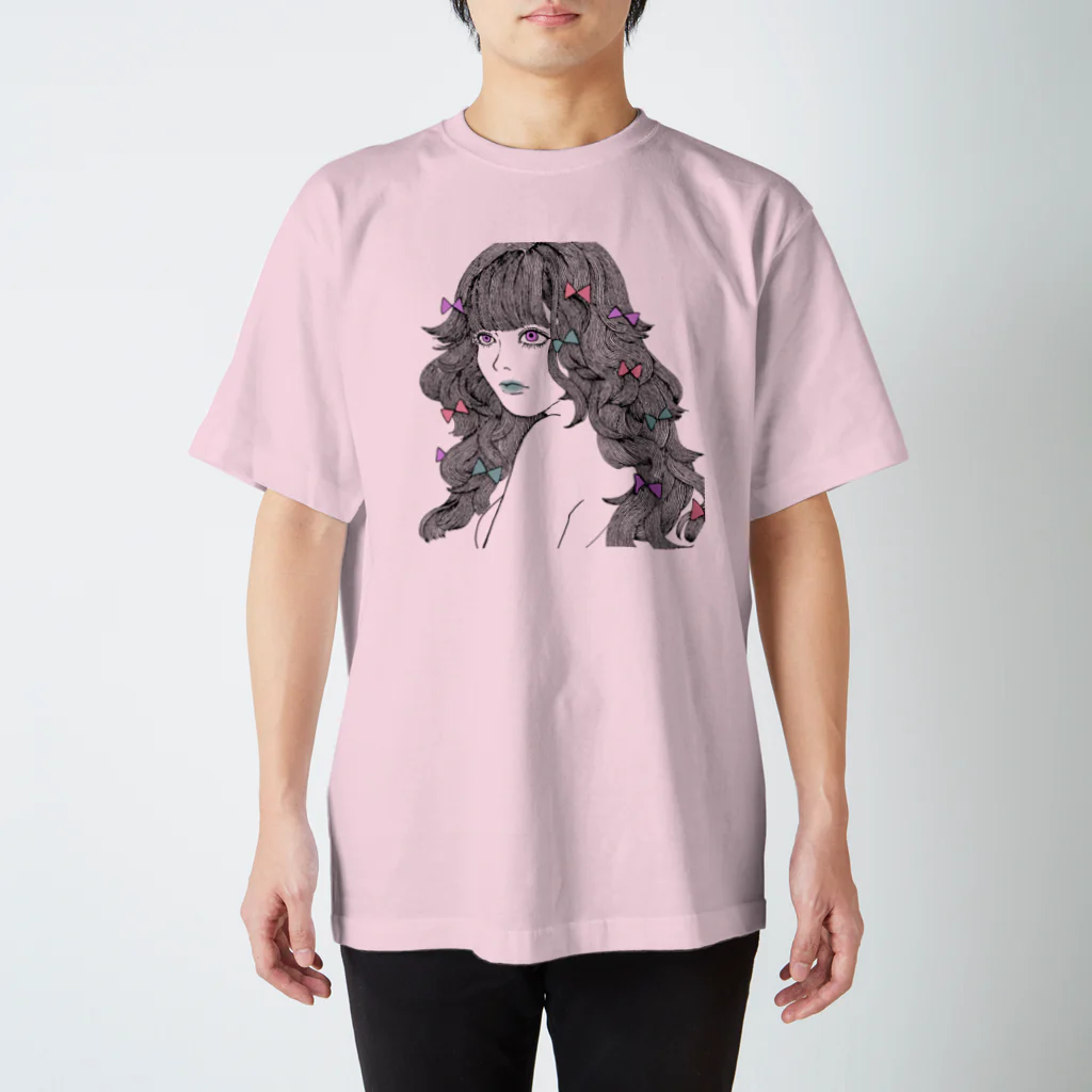 YamamotoのRibbon girl スタンダードTシャツ