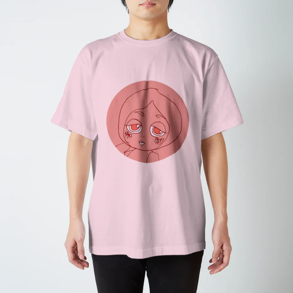 colon26 in SUZURI SHOPのケ・ヌマ　ピンクちゃん Regular Fit T-Shirt