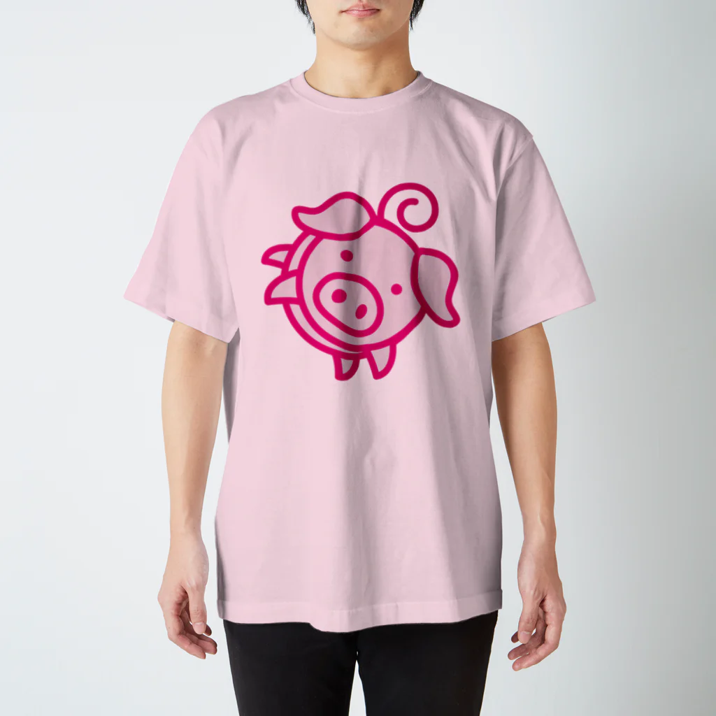 AURA_HYSTERICAのPiggy スタンダードTシャツ