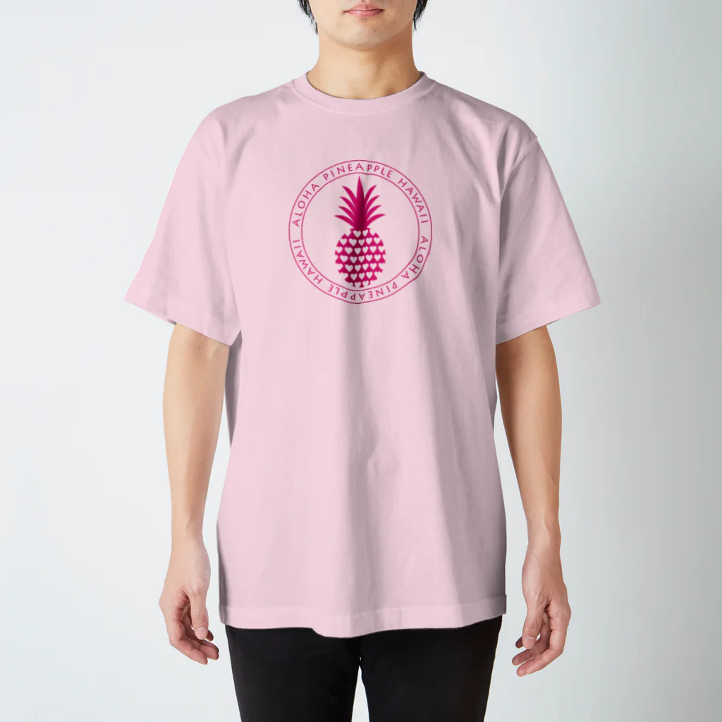aloha_pineapple_hawaiiのパイナップル 23（heart） Regular Fit T-Shirt