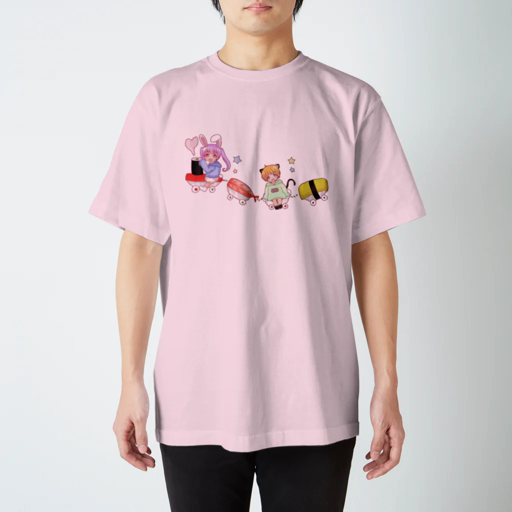 gnoのゆめかわお寿司列車 Regular Fit T-Shirt