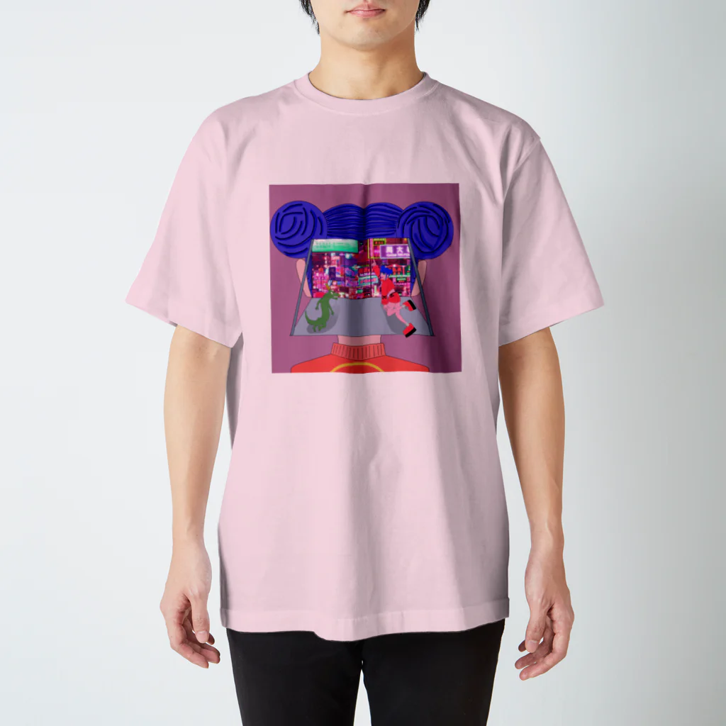 （ID+R)ealのチャイニーズ電脳少女 スタンダードTシャツ