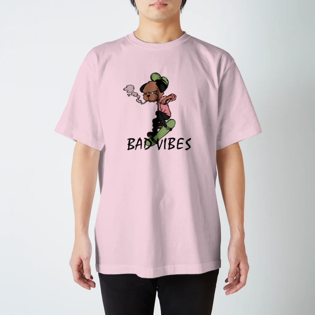 BAD VIBESのSkater Tee (Light Pink) スタンダードTシャツ