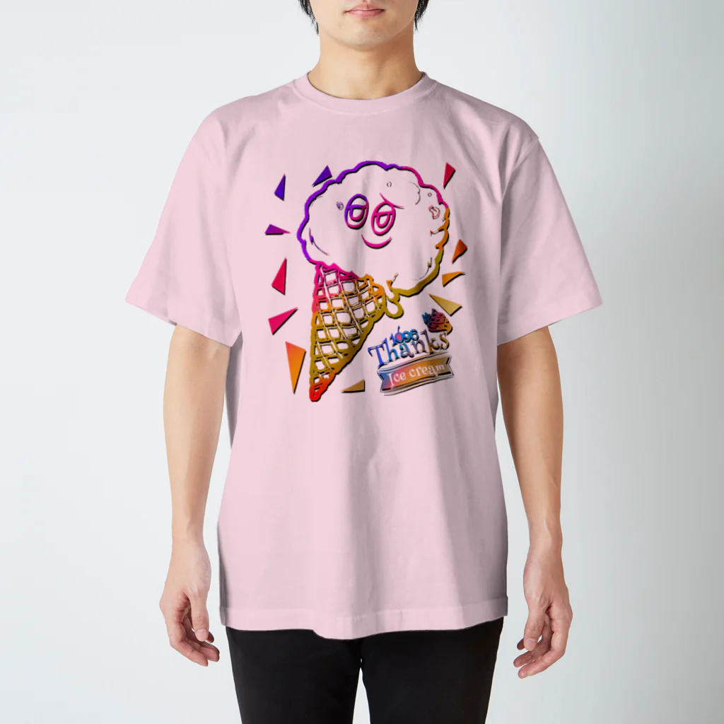 Twinkle★Thanksの1096 ice cream man Regular Fit T-Shirt