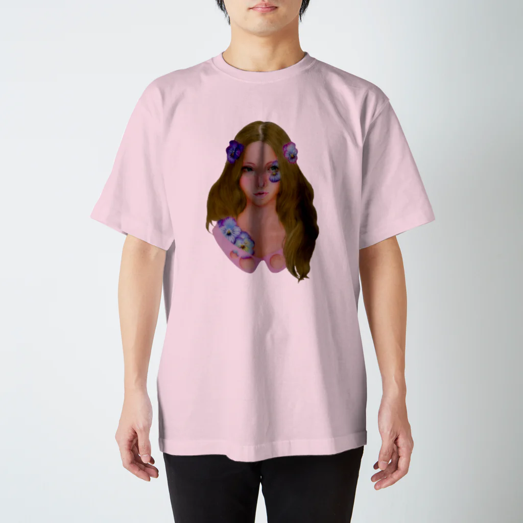 猫乃店のPansy girl Regular Fit T-Shirt
