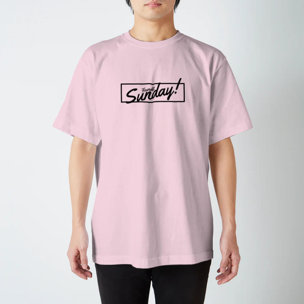 FounditのSunday!(black) スタンダードTシャツ