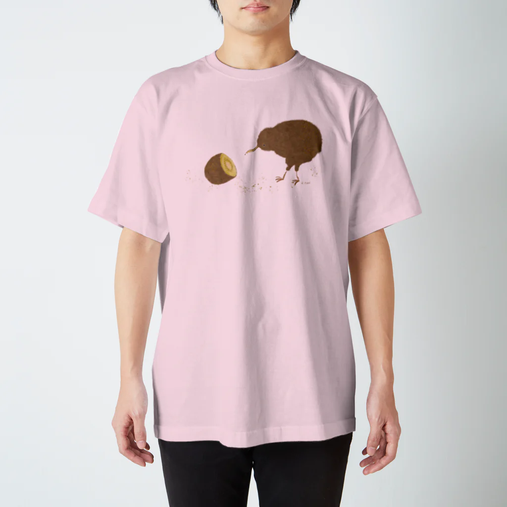 K.tskdのkiwi  bird  (gold) スタンダードTシャツ