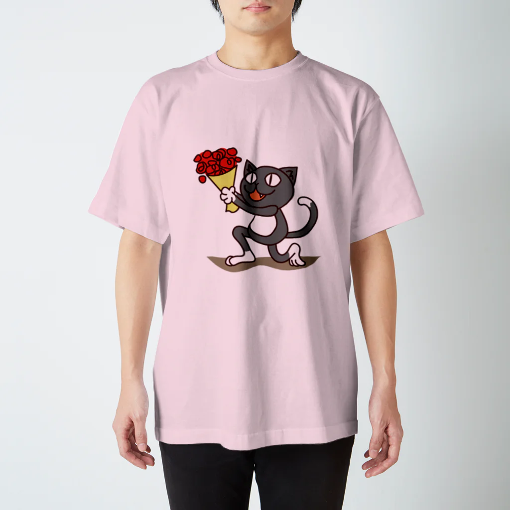 marycoのくつ下ねこさん（プロポーズ） スタンダードTシャツ