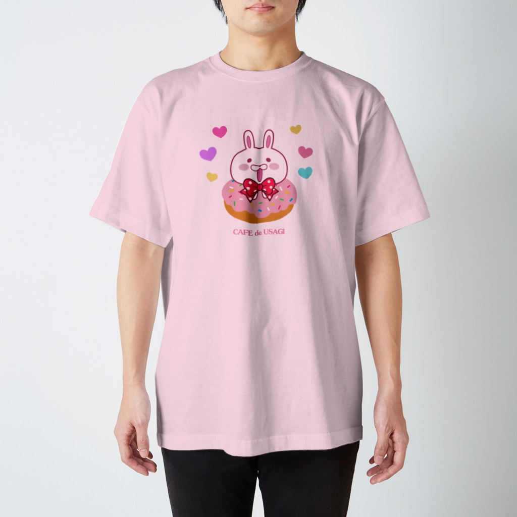 STRANGE♥CUTEのCAFE de USAGI♥donut Regular Fit T-Shirt