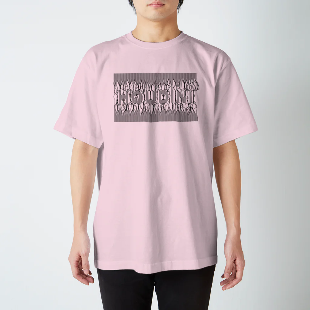 𝗧𝗮𝗿𝗼 𝗢𝘇𝗮𝗸𝗶 -𝘛‌𝘈 𝘢𝘱𝘱𝘳𝘦𝘯𝘵𝘪𝘤𝘦-の束波 / たばなみ　(黒) Regular Fit T-Shirt